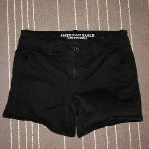 American Eagle Midi Shorts Khaki and Black